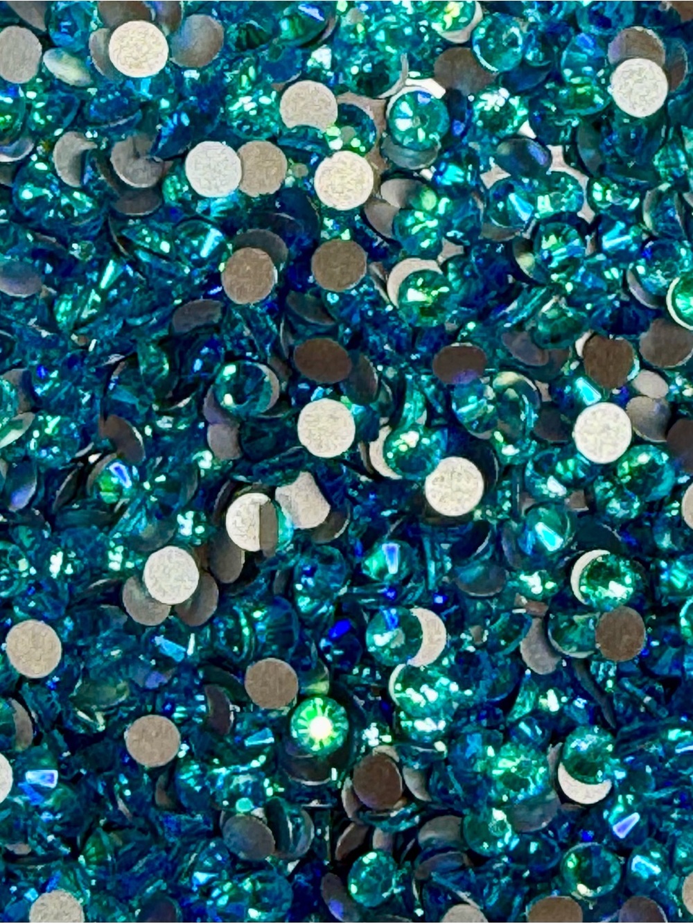 Aquamarine AB Flatback Rhinestones SS20